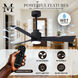 Atlas Alessandra - LK 56 inch Matte Black Ceiling Fan